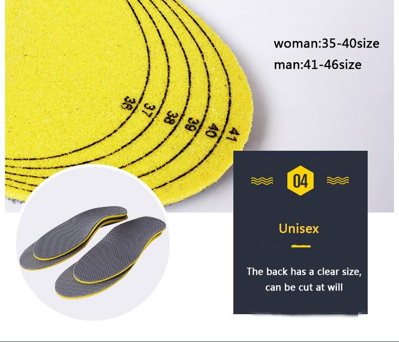 Bamboo charcoal insole